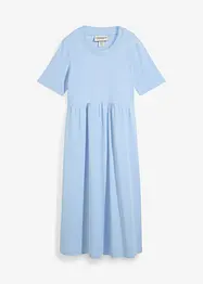 Žerzejové šaty s rozšiřujícím se střihem, z těžké bavlny, bonprix