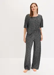 Domácí oděv z žebrového materiálu, oversized, bonprix