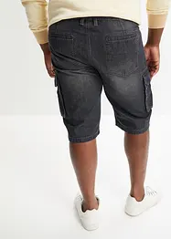 Dlouhé džínové cargo bermudy, Relaxed Fit, bonprix