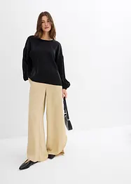Oversize halenka se šněrováním, ze směsi s viskózou, bonprix