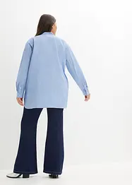 Dlouhá halenka s ohrnutými rukávy, bonprix