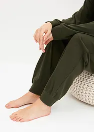 Souprava na doma z měkkého žebrovaného materiálu, bonprix