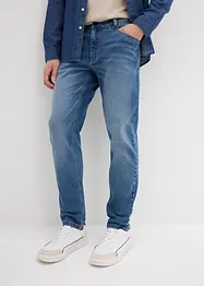 Strečové džíny z těžkého, robustního denimu, Relaxed Fit, Tapered, bonprix