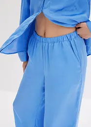 Tkané Oversize pyžamo ze saténu, bonprix