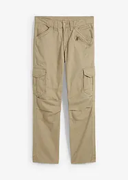 Cargo kalhoty z čisté bavlny, Relaxed Fit, Straight, bonprix