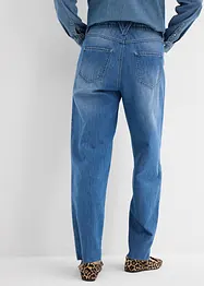 Baggy džíny, Mid Waist, pohodlný pas, Super Soft, bonprix