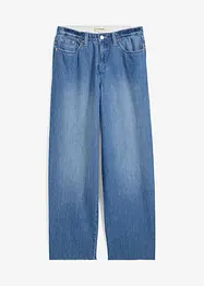 Baggy džíny, Mid Waist, pohodlný pas, Super Soft, bonprix