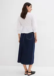 Džínová sukně, Mid Waist, pohodlný pas, Super Soft, bonprix