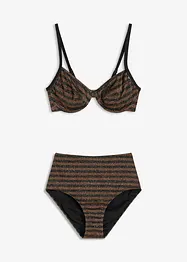Třpytivé bikiny s kosticemi (2dílná souprava), bonprix
