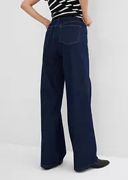 Džíny Wide Leg, High Waist, nízký podíl streče, bonprix