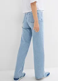 Džíny Wide Leg, High Waist, nízký podíl streče, bonprix