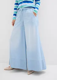 Džíny Wide Leg, Mid Waist, pohodlný pas, bonprix
