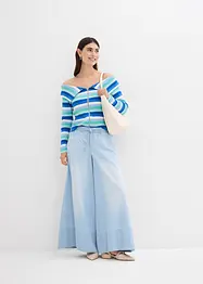 Džíny Wide Leg, Mid Waist, pohodlný pas, bonprix