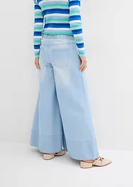 Džíny Wide Leg, Mid Waist, pohodlný pas, bonprix