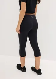 Ultra lehké sportovní capri legíny s pohodlným pasem, bonprix
