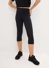 Ultra lehké sportovní capri legíny s pohodlným pasem, bonprix