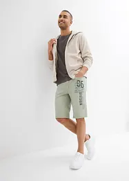 Džínové bermudy s potiskem, Regular Fit, bonprix