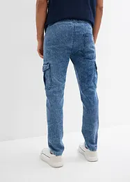 Cargo džíny bez zapínání, Regular Fit, Tapered, bonprix