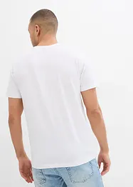 Tričko (2 ks v balení) z čisté organické bavlny, Slim Fit, bonprix