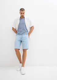 Džínové bermudy bez zapínání, Regular Fit, bonprix