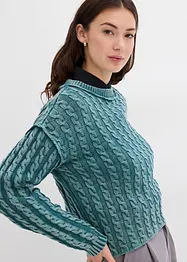 Oversize svetr z čisté bavlny, bonprix