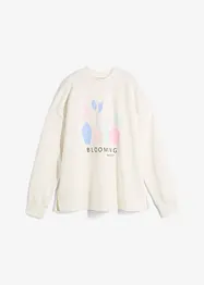Oversize mikina z bavlněné směsi, bonprix