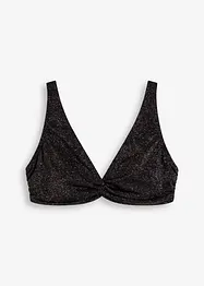 Třpytivý bikinový horní díl, bonprix