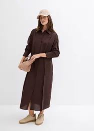 Oversize košilové šaty z viskózové směsi, bonprix