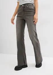 Džíny Straight, High Waist, s rozparkem, bonprix