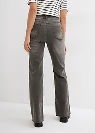 Džíny Straight, High Waist, s rozparkem, bonprix