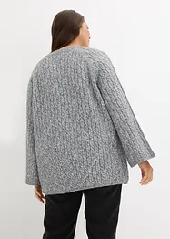 Oversized svetr s copánkovým vzorem, bonprix