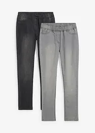 Jeggings Mid Waist (2 ks v balení), bonprix