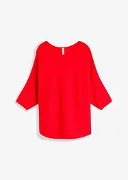 Oversize žebrovaný svetr ze směsi s viskózou, bonprix