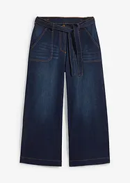 Zkrácené džíny Wide Leg, High Waist, pohodlný pas, bonprix