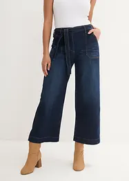 Zkrácené džíny Wide Leg, High Waist, pohodlný pas, bonprix