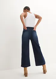 Zkrácené džíny Wide Leg, High Waist, pohodlný pas, bonprix