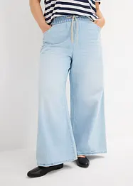 Džíny se širokými nohavicemi a pohodlným pasem, Mid Waist, bonprix