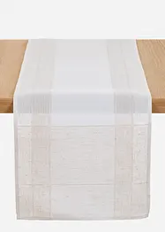 Jednobarevný žakárový běhoun na stůl, bonprix