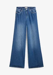 Džíny Wide Leg, High Waist, pohodlný pas, dlouhá délka, bonprix