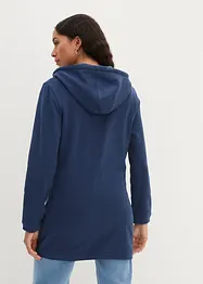 Dlouhá mikina s kapsami na zip, bonprix
