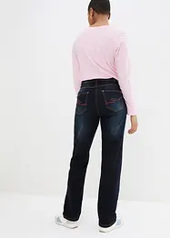 Džíny Straight, Mid Waist, pohodlný pas, bonprix