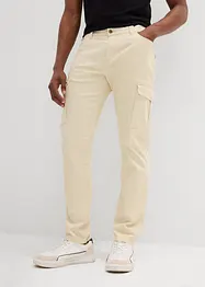 Strečové kalhoty Slim Fit s cargo kapsami, Straight, bonprix