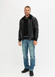 Džíny Regular Fit, Straight, z pevného denimu, bonprix