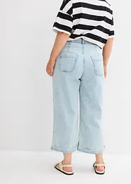 Zkrácené džíny, Wide Leg, High Waist, bonprix
