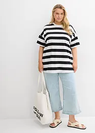 Zkrácené džíny, Wide Leg, High Waist, bonprix