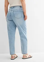 Mom džíny, High Waist, nízký podíl streče, zkrácené, bonprix