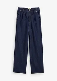 Džíny Straight, High Waist, nízký podíl streče, bonprix