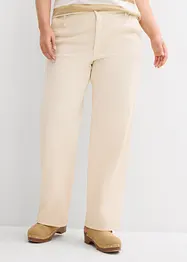 Džíny Straight, High Waist, nízký podíl streče, bonprix