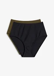 Bikinové kalhotky s vysokým pasem (2 ks v balení), bonprix
