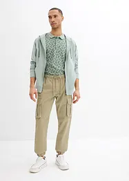Cargo kalhoty Loose Fit bez zapínání, Straight, bonprix